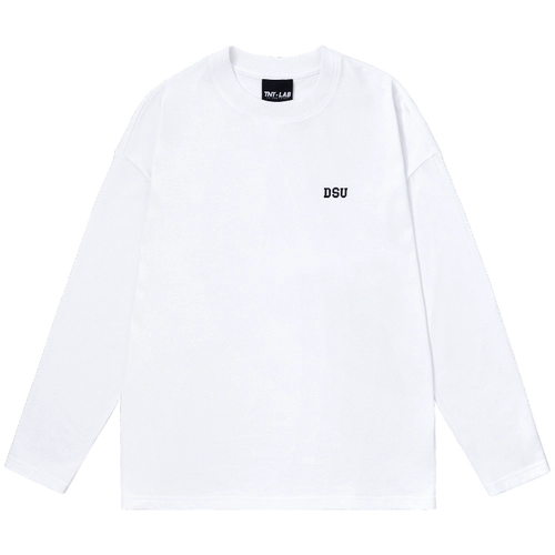 DESSUU Базовый цветной приятный телу хлопковый лонгслив, осенний, свободный крой