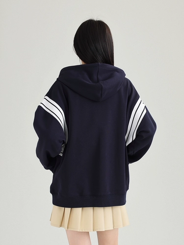 Осенний кардиган, толстовка с капюшоном, куртка, кролик, свободный крой, с вышивкой