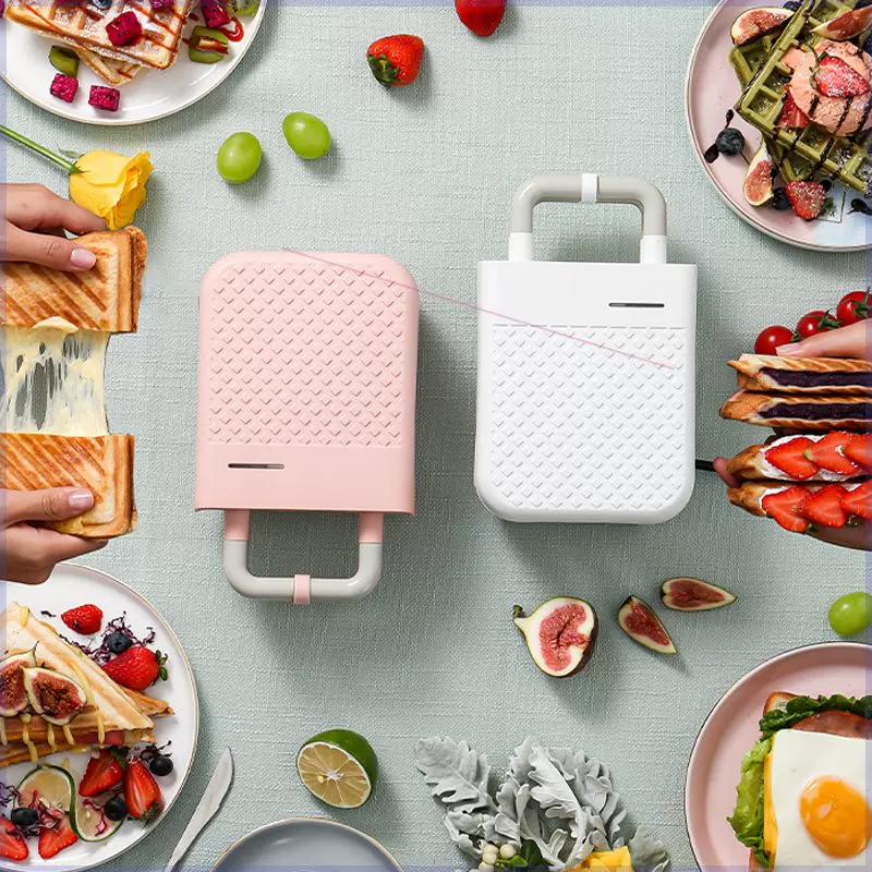 Mi Xiaobai Sandwich Machine Breakfast Machine Furnishing Small Light Food Machine Walf Cake Machine Multifunctional Toast Pressing 4