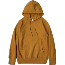 460g heavy brown hooded sweatshirt for men and women Sudan brown loose cotton plus velvet pullover hoodie early autumn trendy coat