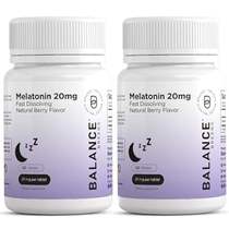 Melatonin 20mg， 100% Drug Free， Fast-Dissolve 120 Tablets
