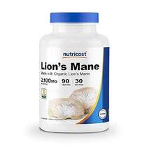 Nutricost Lions Mane Mushroom Capsules 1650mg， 30 Servin