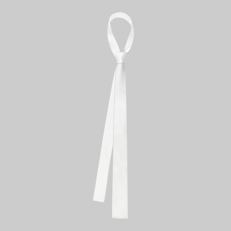 Korean Style Small Tie for Men, Preppy Style 5cm, Decorative for Suits and Shirts, Women's Korean Style Slim Narrow White Flat Tie, Hand-Tied Trendy