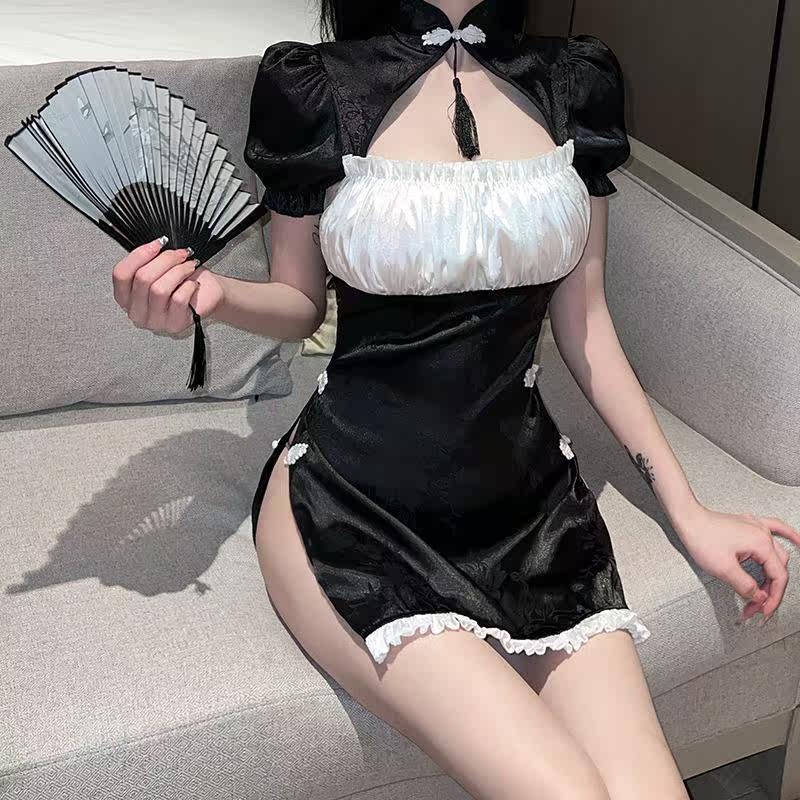 Sexy pure classical flaggown style dress female summer hot emotional lingerie suit 2022 new models