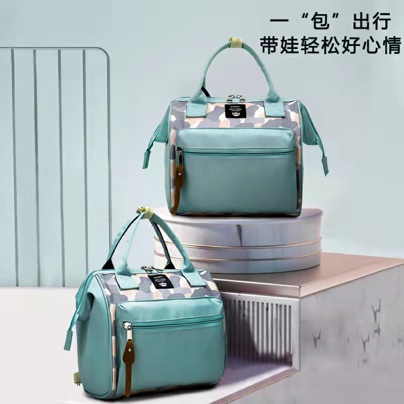 Small number mommy bag single shoulder inclined satchel bag with double shoulder bag multifunction fashion mother and baby bag hand mommy bag small bag women's bag