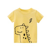 Korean version of childrens clothing summer boy t-shirt 2021 new baby short sleeve pure cotton sweatshirt small and medium child compassionate half sleeve