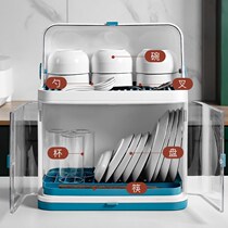 Kitchen bowls rack bowls chopsticks contain cartridges cover cutlery and cutlery dishes Disc Drain Shelve Plastic Bowl cabinet Home
