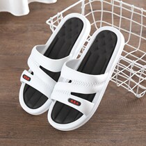 Tide Male slippers Summer outside wearing Han version sandals Fashion Personality Thicken Beach Home Bathroom With slippers