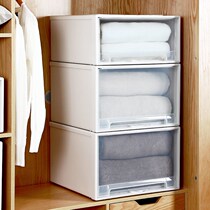 Large number of clothes containing box drawer-type wardrobe containing box plastic book finishing box home clothing storage compartment