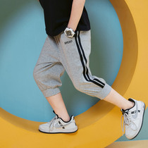 Discount clearance Bambara boys cropped pants 2022 summer new childrens cotton casual sports shorts