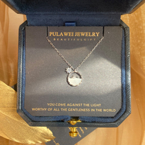 Whale drop necklace light luxury niche design sense sterling silver choker 2021 new to give girlfriend girlfriends birthday gift