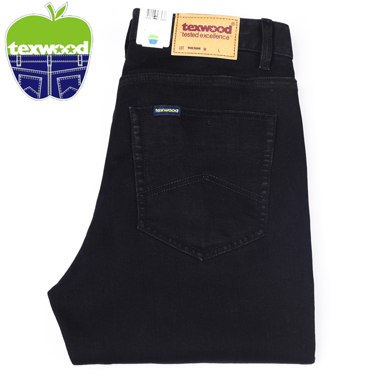Autumn, Winter, Spring, Summer Texwood American Apple Jeans for Men, Straight Loose Fit, High-Waisted, Branded, Official Authentic Product
