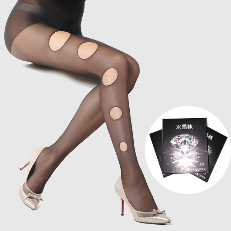 Velvet Summer 5D Ultra Slim Crystal Silk Socks Anti Seducting Silk Socks Lady Silk Socks Arbitrary Cut and Fit Pants