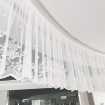 Kitchen half curtain door curtain household punch-free simple modern half curtain short curtain velcro short bathroom