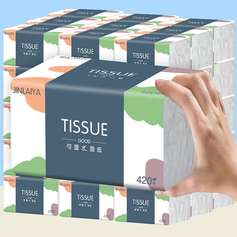 420 large removable toilet paper log table paper can be wetted with water whole box affordable facial tissue mother and baby toilet paper tissue paper maternity and baby paper