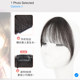 French air bangs wig for women with natural forehead and head to cover white hair, real hair, full human hair, fake bangs