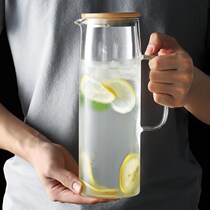 Cold bubble bottle cold water bucket juice pot storage kettle large capacity cool pot high temperature lemon tie pot bubble teapot cold water bottle