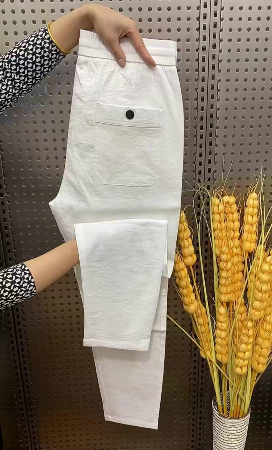 Body Wash Boon Pleasing Clothing Shop 2022 Men's Day Silk Linen Casual Pants