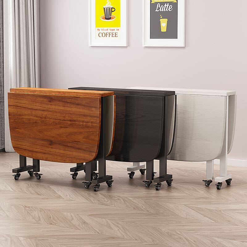 Ultrathin folding table table Home leaning against wall modern minimalist light extravagant designer Versatile Small Family ideas