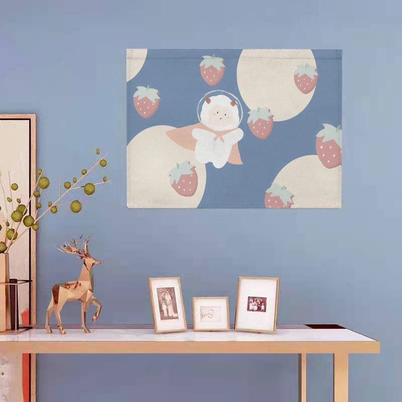 Electric meter box sticker creative decorative drawing living room free from punching weak electric box multimedia box power supply shelter cloth self-adhesive