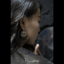 No spot on spot] fluxeeker | Palace Metallurgical Pure Silver Cell Earrings