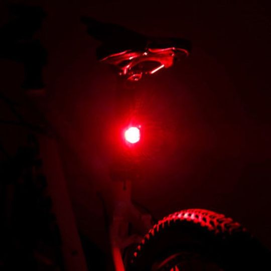 山地自行车夜行尾灯警示配件儿童装备夜间后灯爆闪充电安全夜骑灯