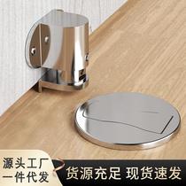 Door suction-free door stopper toilet strong magnetic suction door stopper fixed home Anti-collision silicone door touches new ground suction