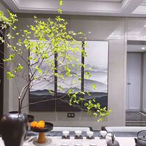 Hanging bell plant aquatic small branches water flowers with roots real tree selection of high-quality horse drunken wood real flower water culture