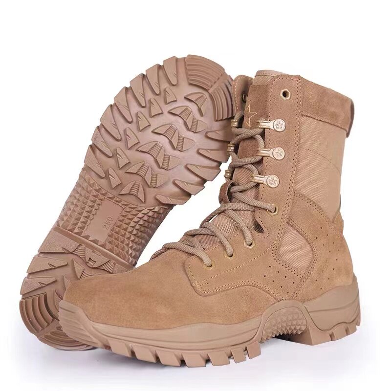 New Sand War Boots New Brown Combat Training Boots Tactical Boots Outdoor Training Boots Combat Men Boots Desert Boots