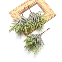 Simulation Plastic Pine Branches DIY Handmade Flower Rings Christmas Tree Material Small Bouquet Vases Decorated With Table Props Hem