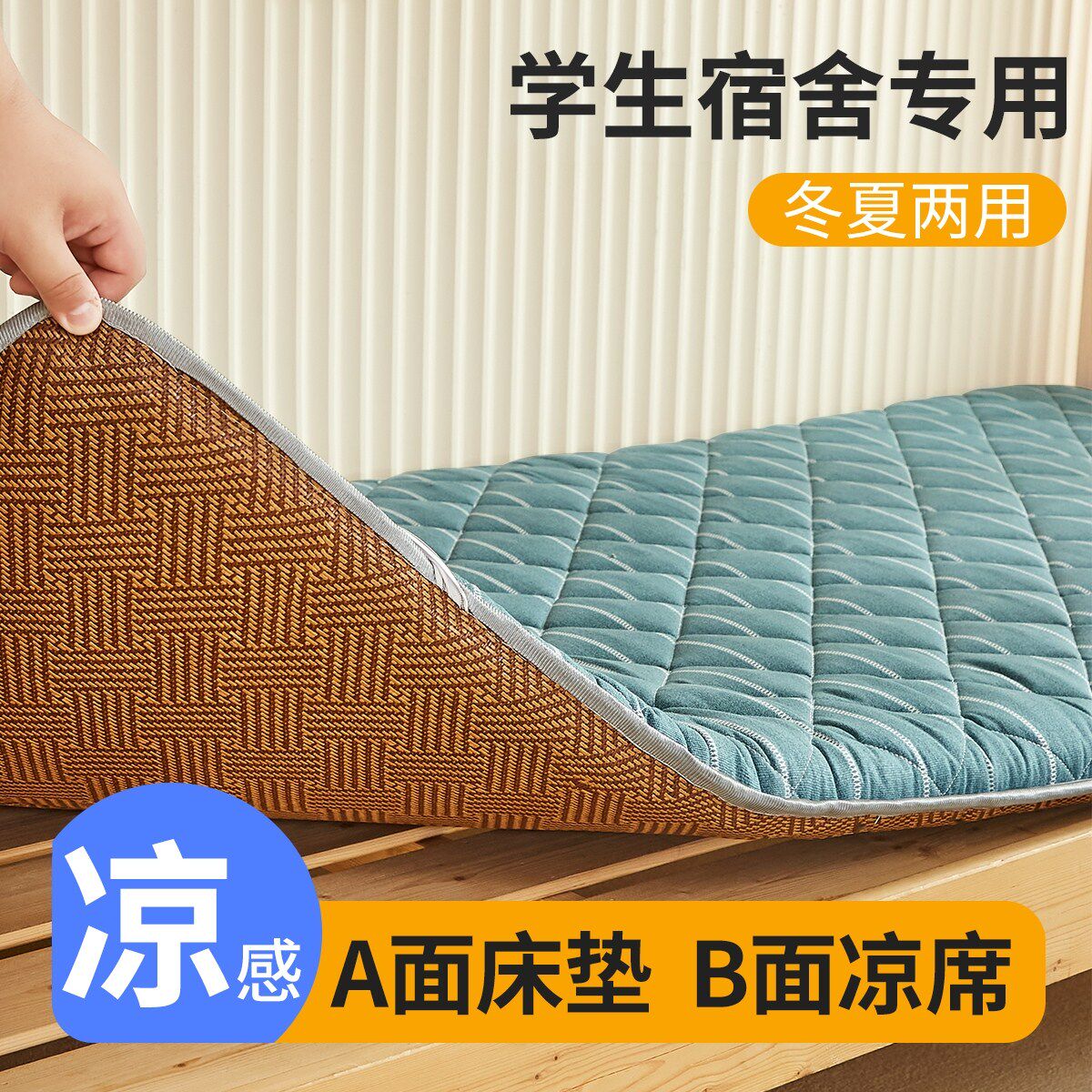 Students live in school mattress upper and lower bunk middle and high school student dormitory dedicated rental mat double-sided single four seasons pass