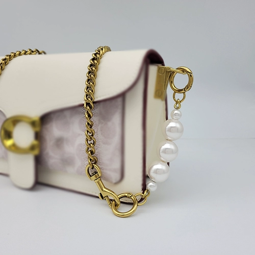Цепь из жемчуга, сумка подмышку, ремешок для сумки, цепочка на цепочке, аксессуары