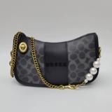 Цепь из жемчуга, сумка подмышку, ремешок для сумки, цепочка на цепочке, аксессуары