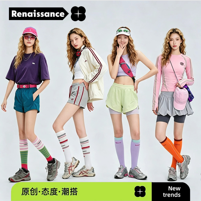 Renaissance High-Quality Running Sports Socks for Women, Calf Compression Socks, Cycling Badminton Pressure Stockings Renaissance High-Quality Running Sports Socks for Women, Calf Compression Socks, Cycling Badminton Pressure Stockings