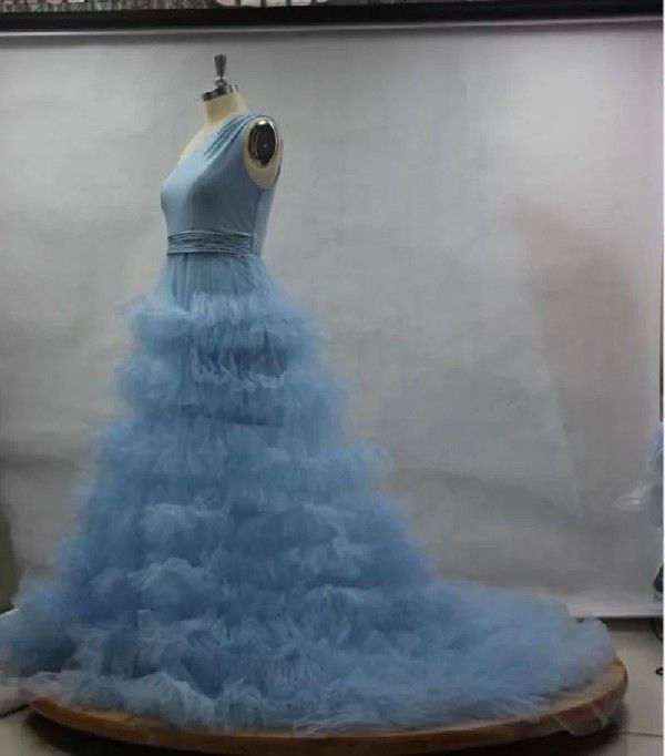 Tulle Robe Maternity Dress for Photoshoot 2 O1CN01nCewbz1OM4F2kFinX !!2210284011690