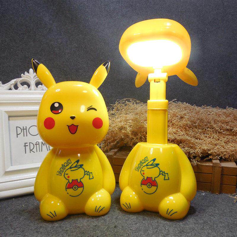Pikachu small night light creative cute charging Mini small table light elementary school student desk writing dormitory bedside reading