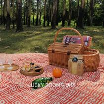 Outdoor camping picnic mat moisture-proof mat thickened waterproof grass spring outing mat portable folding machine washable picnic cloth