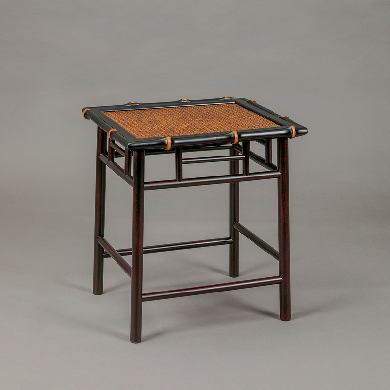 Bamboo Tea Stool, Bamboo Furniture Square Stool, New Chinese Style Bamboo Stool, Tea Room Low Stool, Bamboo Bench, Square Table, Tea Table Stool, Bamboo Chair