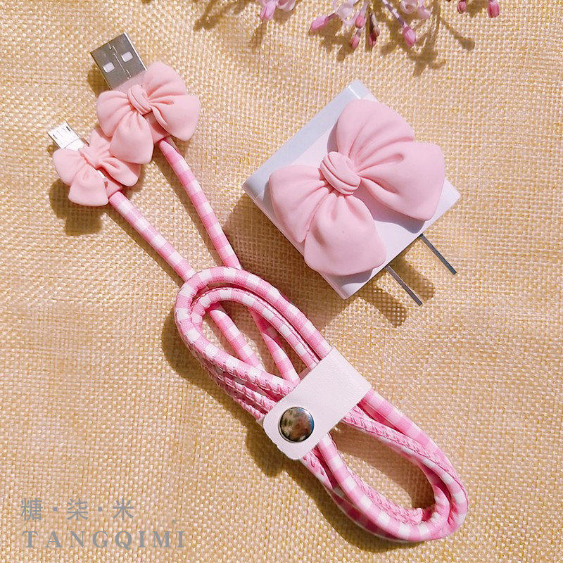 Huawei phone data line cute to apply Apple oppo Android fast charging and charging wire vivo Xiaomi type-c