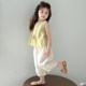 Girls' Sleeveless Summer Outfit 2025 New Stylish Fashionable Girl Vest and Anti-Mosquito Pants Two-Piece Set