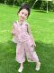 Girls' Summer Sleeveless Outfit 2025 New Stylish and Fashionable Thin Vest Set for Children, New Chinese-Style Two-Piece Set for Babies
