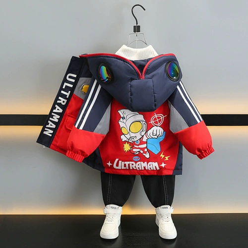 Ultra, Ультрамен Тига для мальчиков, детский пуховик, детская утепленная зимняя куртка с пухом, новая коллекция