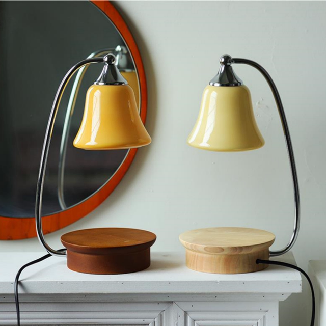 Diffuser Wax Melting Lamp, Timer Dimming Bedroom Bedside Table Lamp, Flameless Aromatherapy Candle Lamp, Ambiance Night Light