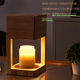 Nordic solid wood scented melt wax lamp, dimmable timer candle melt lamp, Japanese log scent melt wax lamp, night light