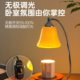 Green Retro Wax Melting Lamp with Timer, Bedroom Aroma Diffuser Table Lamp, Flameless Aromatherapy Candle, Ambient Night Light, Candle Melting Lamp