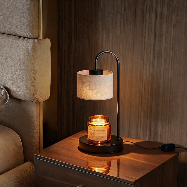 Retro Wax Melting Lamp, Timed Flameless Aromatherapy Lamp, Bedroom Chinese-Style Table Lamp, Diffuser, Candle Melting Lamp, Adjustable Atmosphere Night Light
