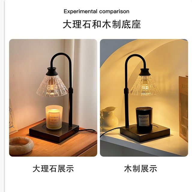 American Retro Adjustable Wax Melting Lamp, Timed Aromatherapy Lamp, Crystal Table Lamp, Scented Candle Melting Lamp, Warm Candle Lamp, Candle Melting Lamp
