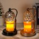 Adjustable Timer Wax Melting Lamp, Sleep Aid Aromatherapy Candle Lamp, Bedroom Atmosphere Night Light, Black Crystal Candle Melting Lamp