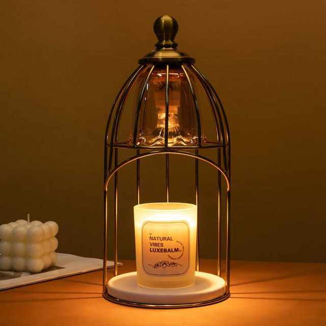 Birdcage Aromatherapy Lamp, Melting Wax Lamp, Timed Flameless Candle Lamp, Bedroom Retro Table Lamp, Melting Candle Lamp, Ambient Light, Night Light