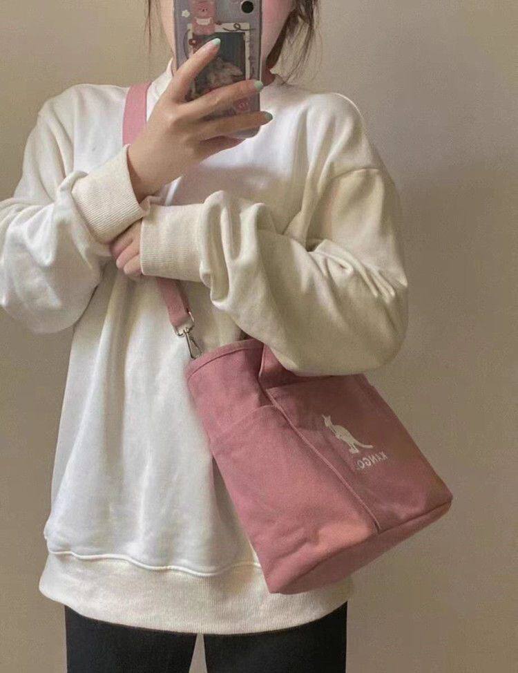 Мода холст kangol versatile large capacity canvas bag handbag tote bag OTHER
